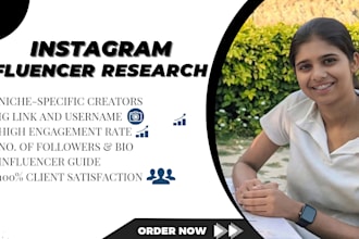 research and find the best instagram influencers for influencer marketing
