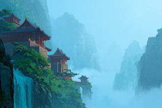 create environment concept art, matte painting