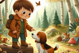illustrate children story book illustrations and book cover