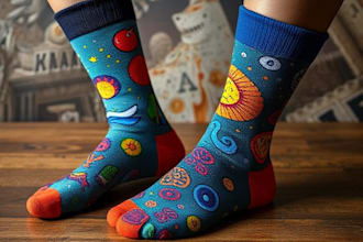 make unique and eye catching sock designs