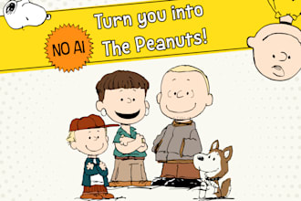 draw you as a peanuts character