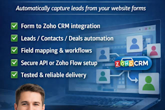 integrate zoho CRM with your wordpress website professionally