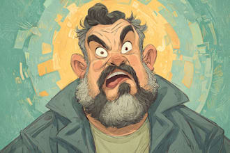 make cartoon caricature, avatar