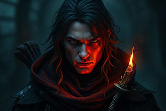 create a dark fantasy character for you