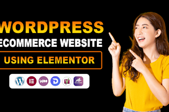 create an ecommerce website using elementor and woocommerce