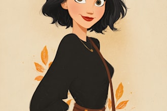 make a disney cartoon portrait