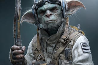 make a star wars, warhammer  or starcraft character