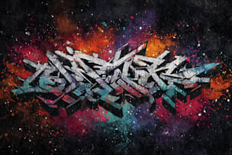do streetwear style graffiti art, logo, and illustration for