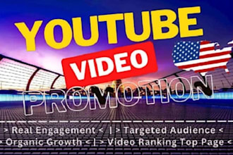 organic USA youtube video promotion to targeted audience