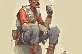 do star wars, game character or sci fi game character art