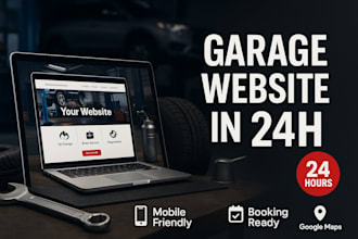 design professional car service auto repair website garage website for business