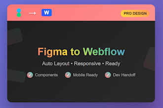 create webflow ready figma design with auto layout