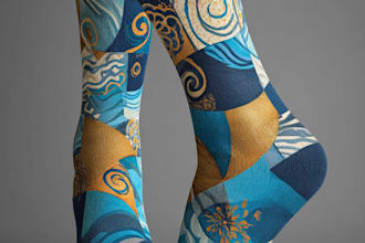 design custom and unique socks design
