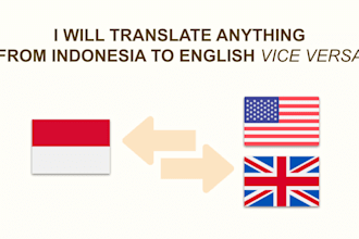 translate anything from indonesia to english and vice versa