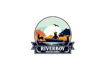 design luxurious river boy exotics ranch logo