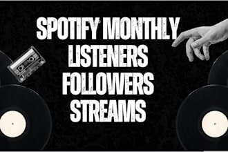 grow your spotify monthly listeners and spotify streams followers