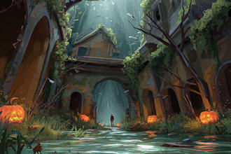 design environment or interior concept art