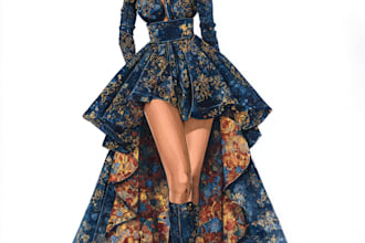 draw clothing design for your fashion tech