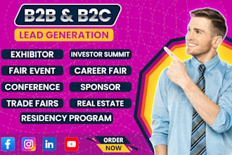 provide exhibitor leads, trade fair, event, conference, webinar, sponsor leads