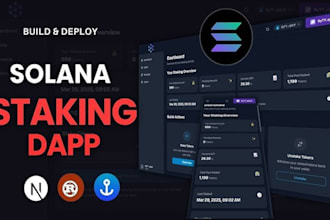 make solana presale website, solana token, staking website and smart contract