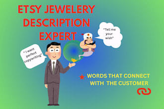 create jewellery descriptions  for etsy with an emotion