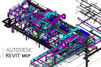 draw hvac, electrical plan, plumbing and mep drawings