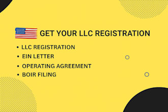 do US llc registration and ein for clients worldwide