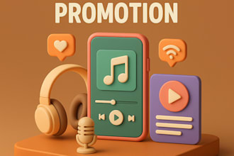 do organic music song or video promotion playlist pitch stream podcast promotion
