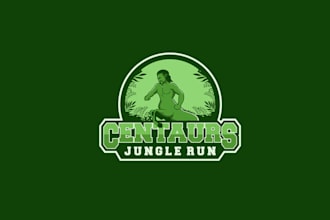 design creative logo for brand new jungle trail running