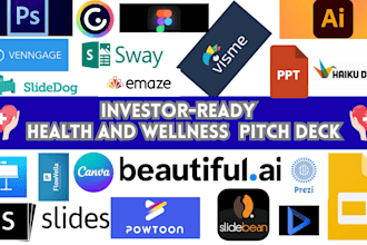 design investor ready UK USA ca asia heath tech health and wellness pitch decks