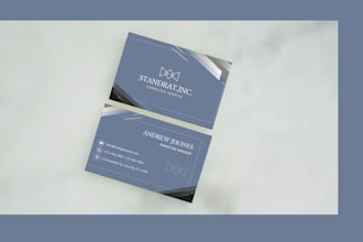 design a modern and professional buisness card
