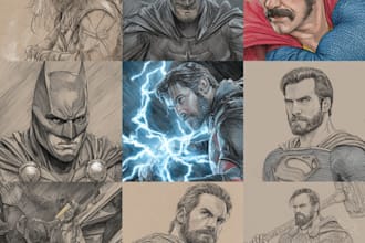 make a special comics and novel cartoon art
