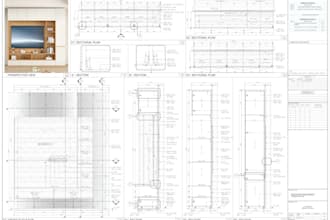 create your joinery and millwork drawing and details