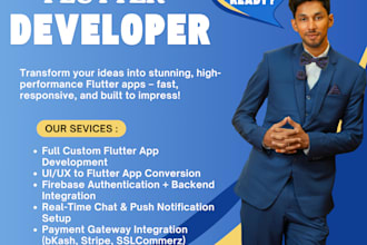 develop customize flutter app for your business