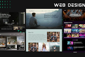 design modern, clean, and responsive website layouts