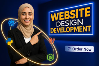 design redesign wordpress website, website development as a full stack developer