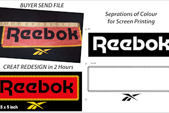 do color separation for your screen printing design in 3 hrs