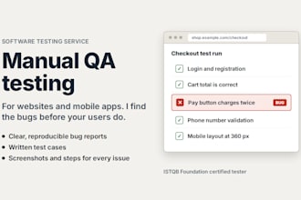 manually test your software project