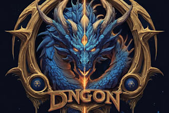 make logo designer anime, fantasy