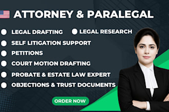provide professional legal drafting services