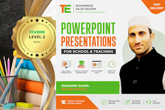 create or improve powerpoint high quality presentation for school or urgent ppts