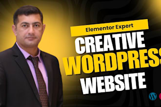 design, redesign, creative, elementor wordpress website