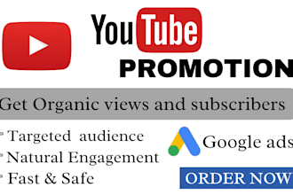 promote your youtube video using real google ads traffic