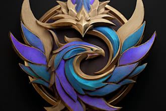 design a custom dnd, fantasy, sci fi, rpg animated game logo
