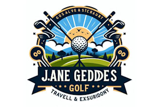 design a premium and professional golf logo for your brand or club