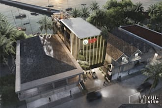 do photorealistic architectural exterior 3d rendering