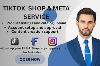 tiktok and facebook instagram shop setup