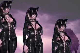 create 24 hour 3d avatar game art from photo vrchat vrc avatar vtuber ready