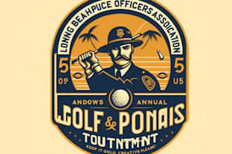 design a classic and professional golf logo for your club or brand