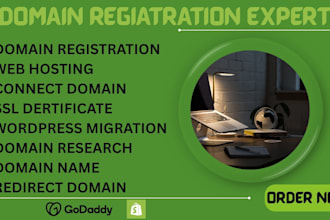 register, transfer, name, fix, sell and host your domain with full setup support
